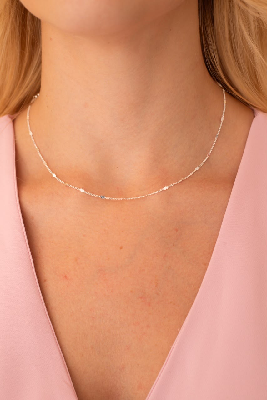 Choker mini corações